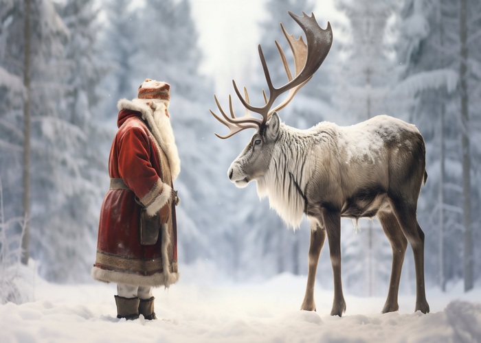 renne du père Noël