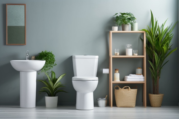 équipements modernes toilettes